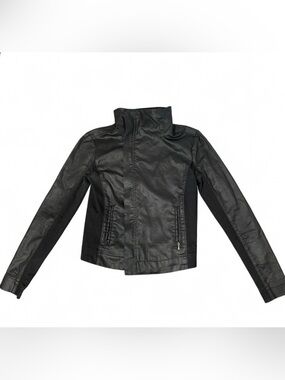 3x1 NYC cotton stretch denim moto style fitted jacket